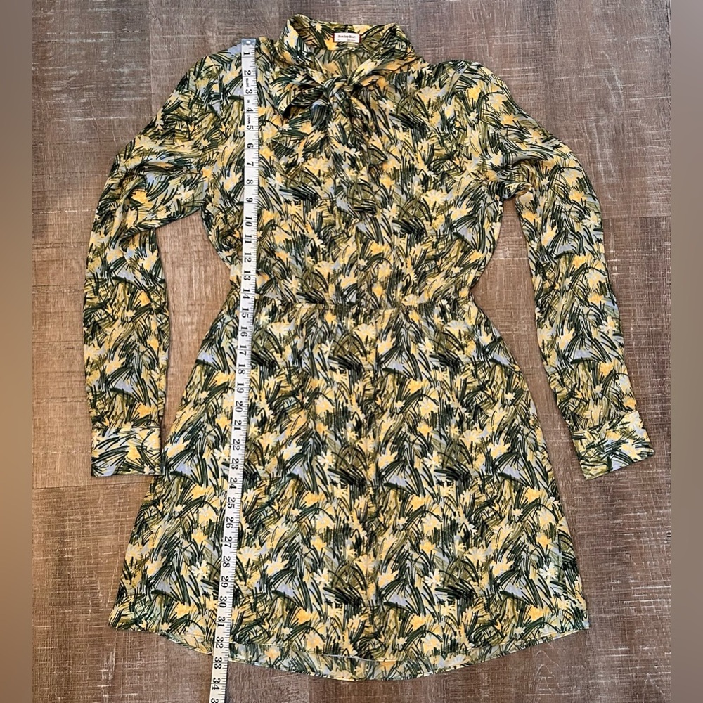 Sunday Best Yellow & Green Button Down Dress. Size Small. So cute for spring! - Picture 5 of 6